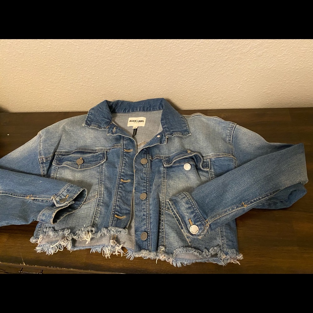 Cropped jean jacket